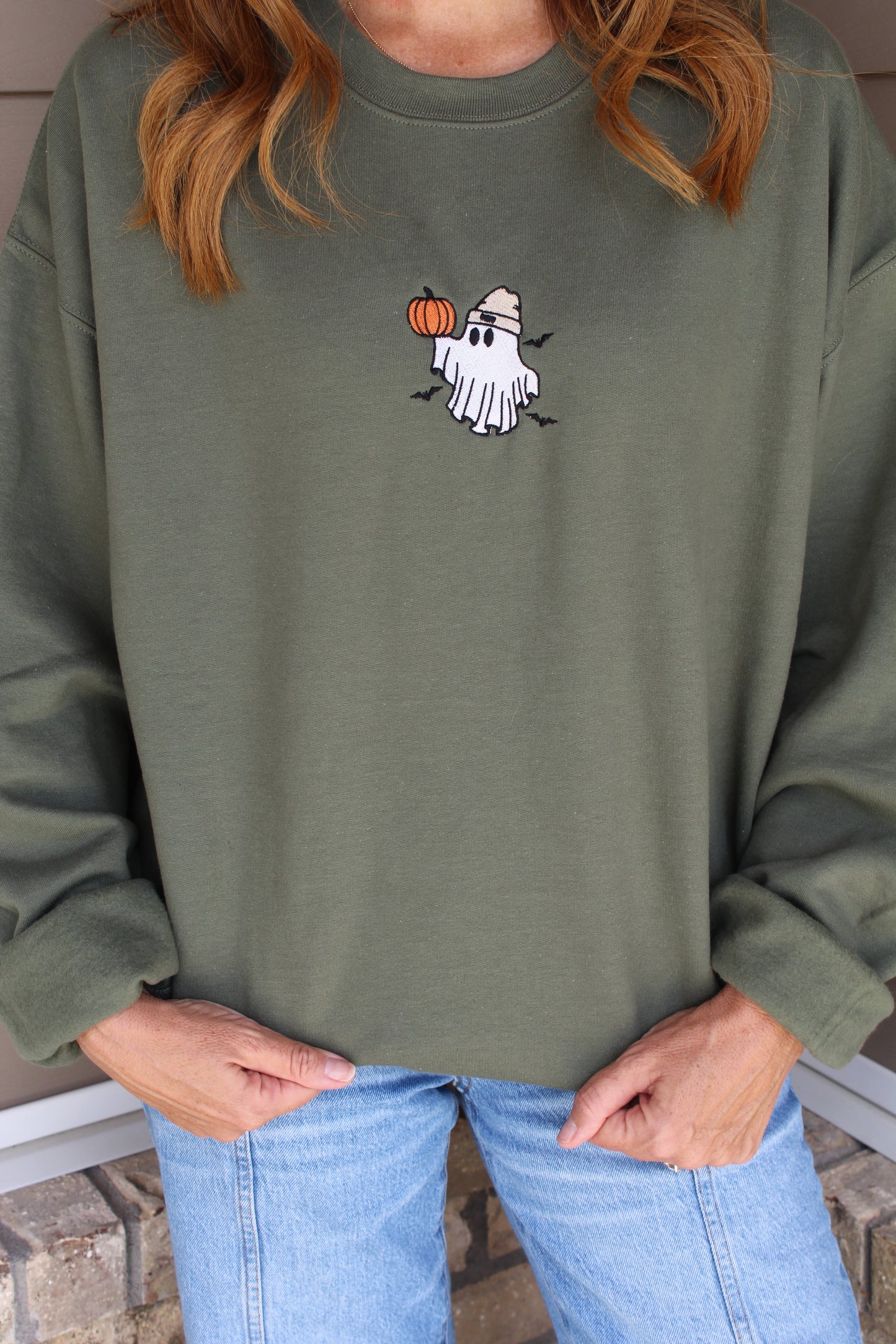 Beanie ghost Crewneck