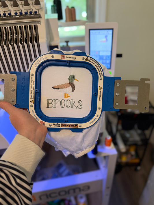 Duck bubble romper