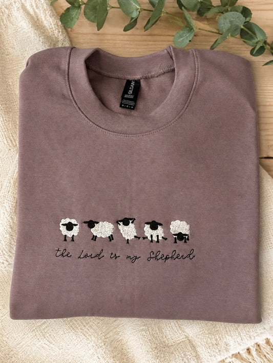 the Lord is my shepherd Crewneck