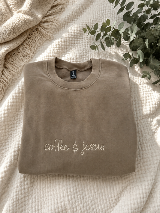 Coffee & Jesus Crewneck