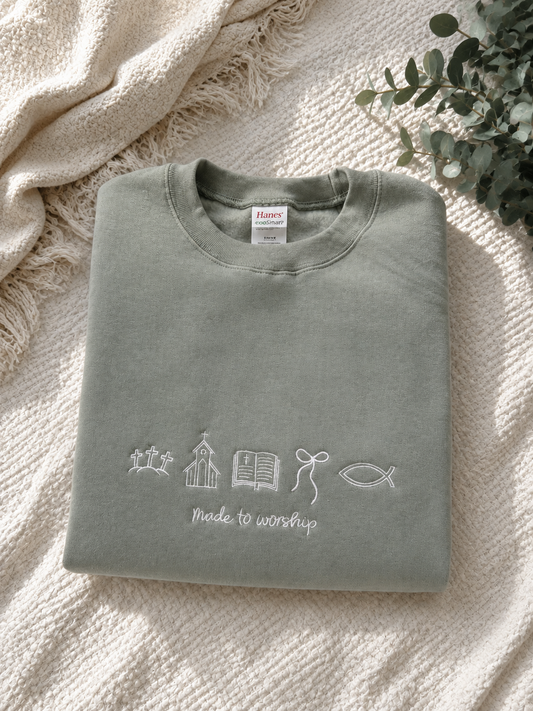 Made to worship crewneck