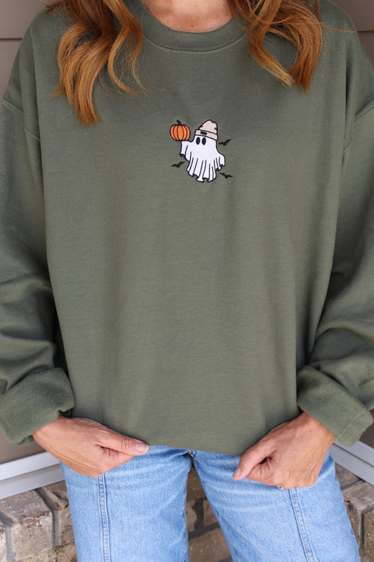 Beanie ghost Crewneck